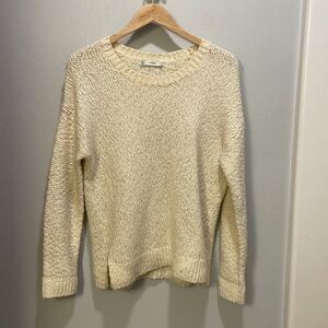 VINCE Womans cream long sleeve sweater